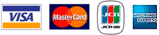 VISA, MASTER CARD, JCB, AMERICAN EXPRESS